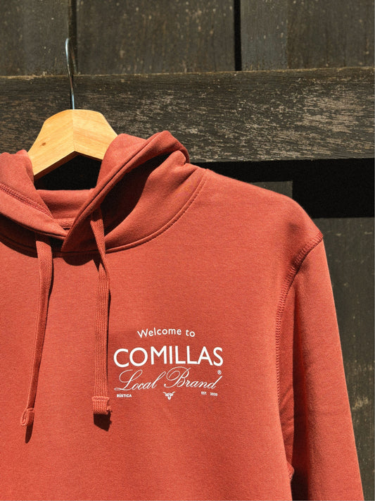 Sudadera RÚSTICA "welcome" heritare brown.