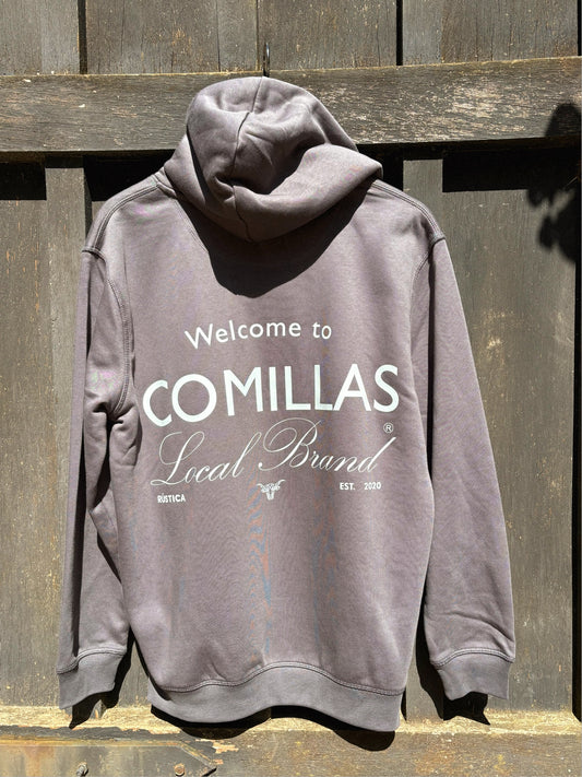 Sudadadera RÚSTICA "welcome" antracithe.