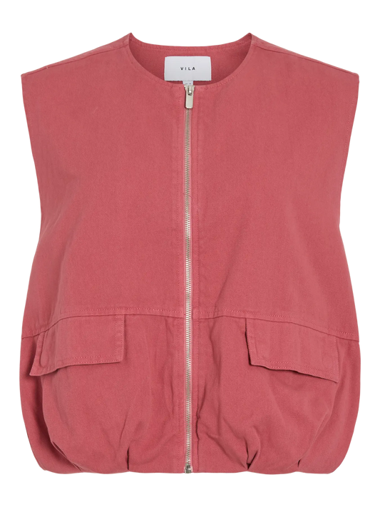 Chaleco tipo bomber.