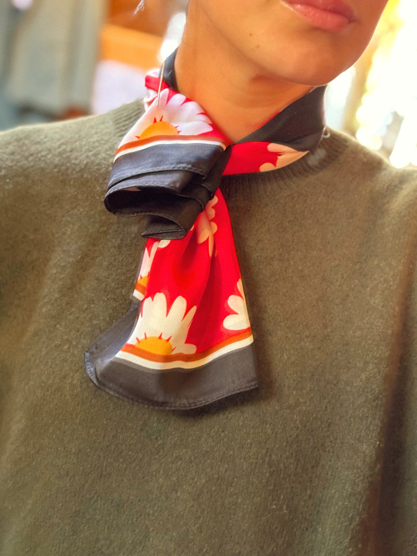 Pañuelo estampado.
