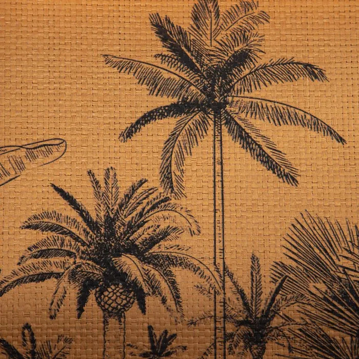 Set bandejas palmeras natural.