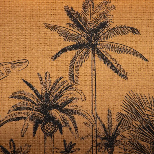 Set bandejas palmeras natural.