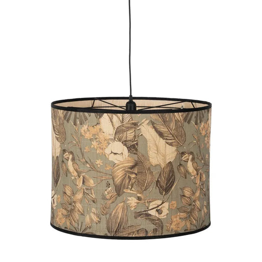 Lámpara paisaje bambú.