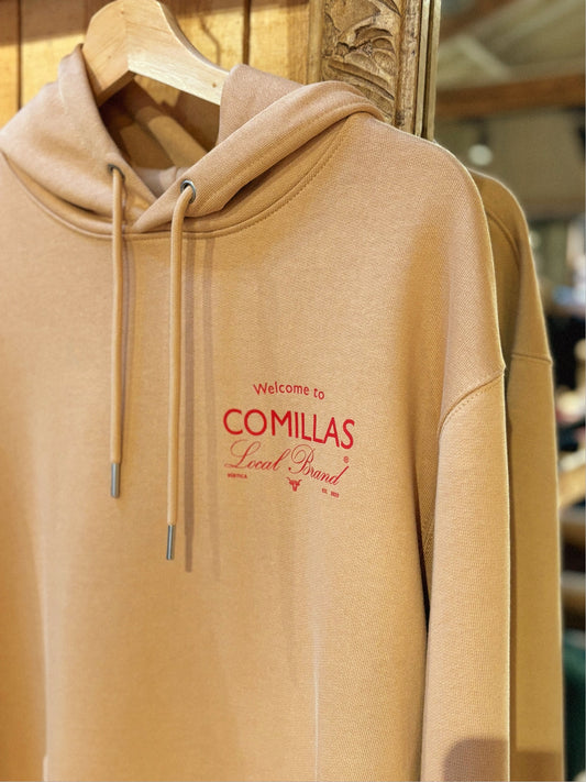 Sudadera RÚSTICA "welcome" latte.