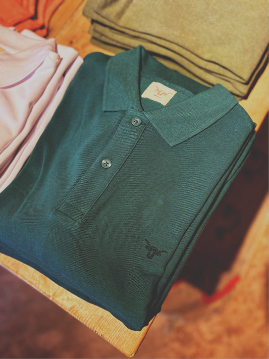 Polo RÚSTICA glazed green.