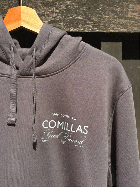 Sudadadera RÚSTICA "welcome" antracithe.