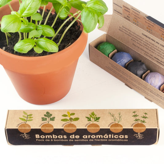 Pack seis bombas aromáticas.