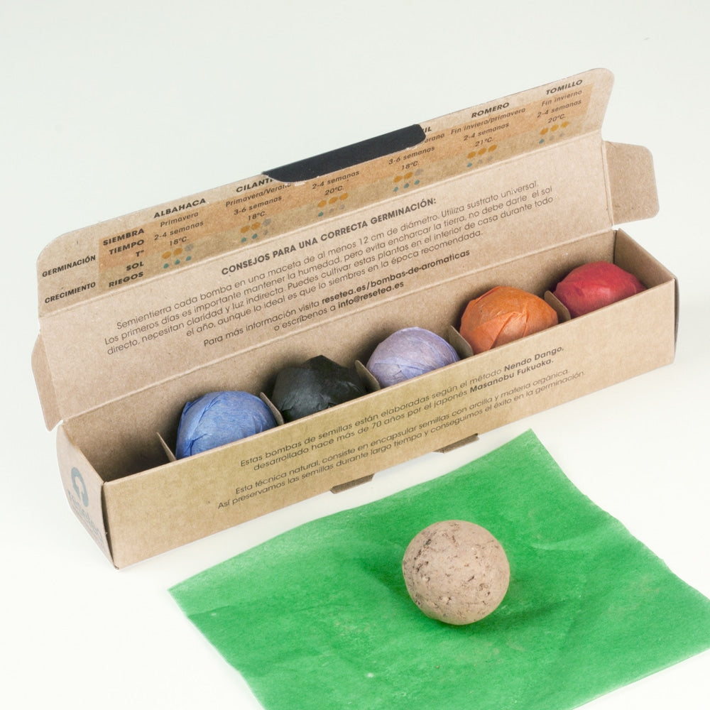 Pack seis bombas aromáticas.