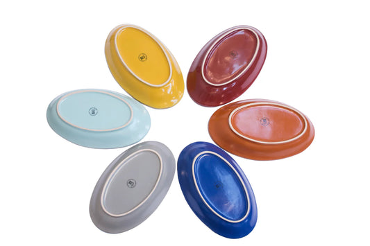 Bandeja ovalada mediterráneo.