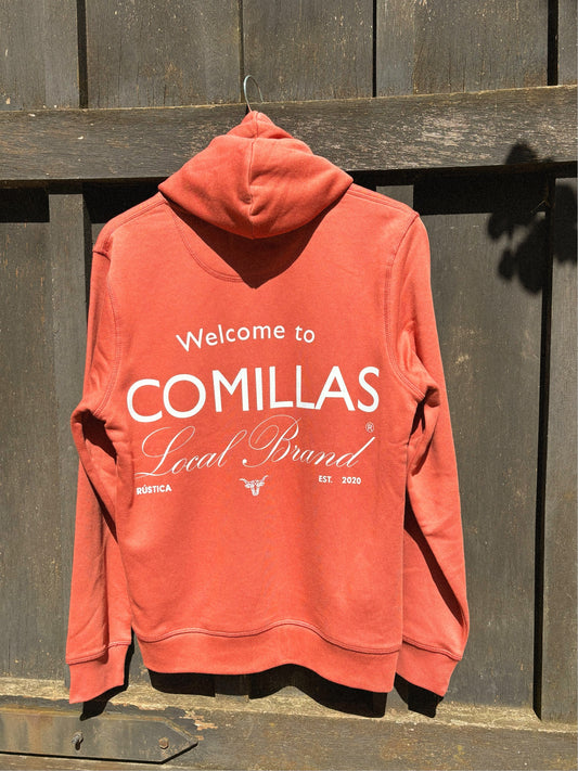 Sudadera RÚSTICA "welcome" heritare brown.