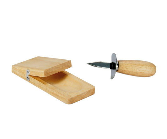 Abridor para ostras bambú.