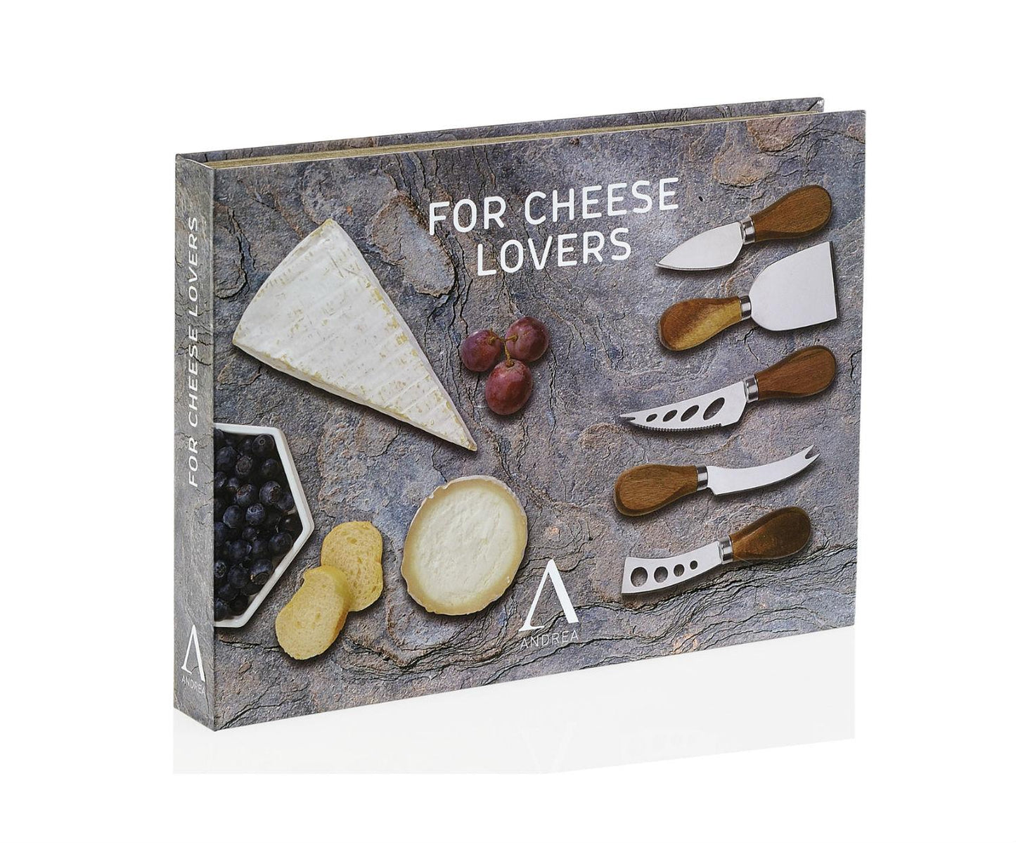 Set gourmet de 5 cuchillos para el queso.