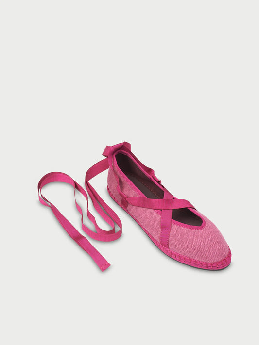 Eichiro Linen Ribbon Plum FLABELUS.