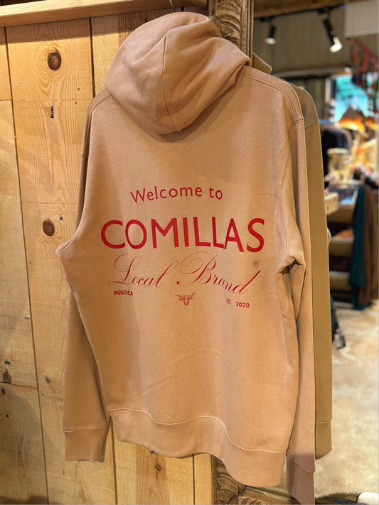 Sudadera RÚSTICA "welcome" latte.