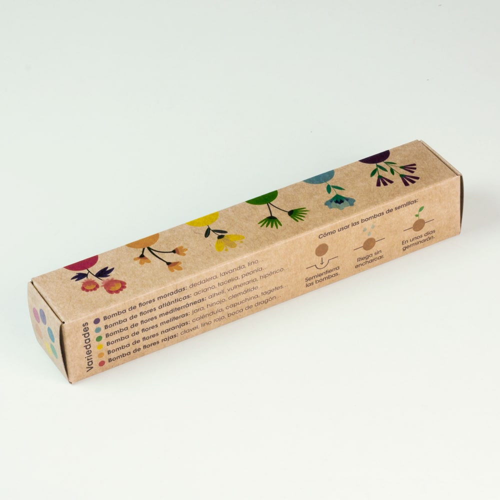 Pack seis bombas de flores.