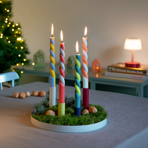 Set velas espiral.