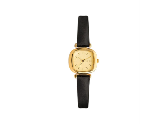 Moneypenny negro y dorado.