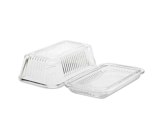 Mantequillera vidrio.