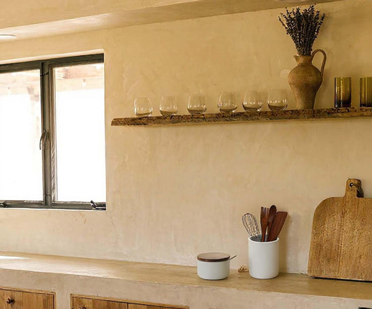 Azucarero cerámica y acacia.