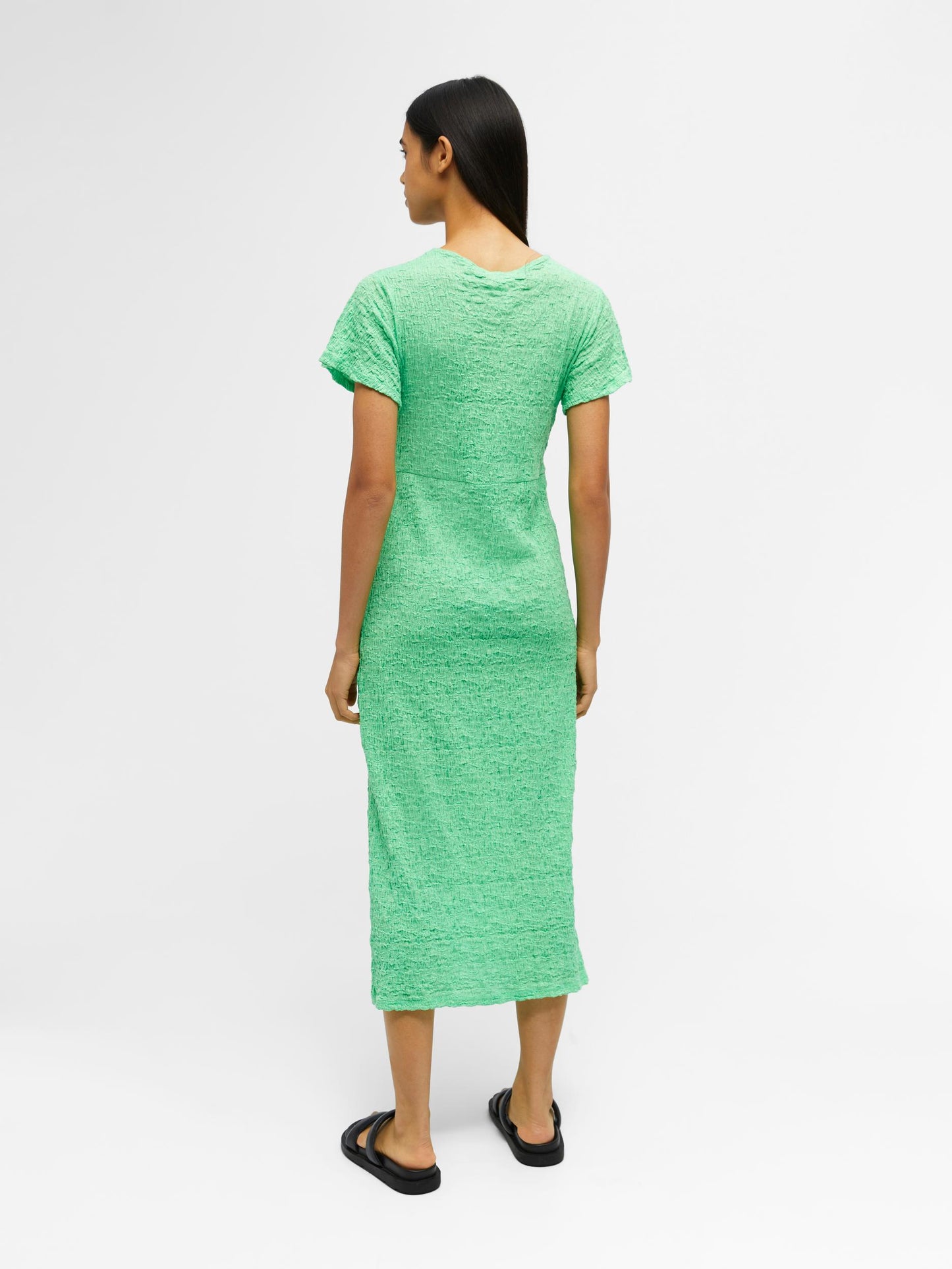 Vestido maxi nudo.