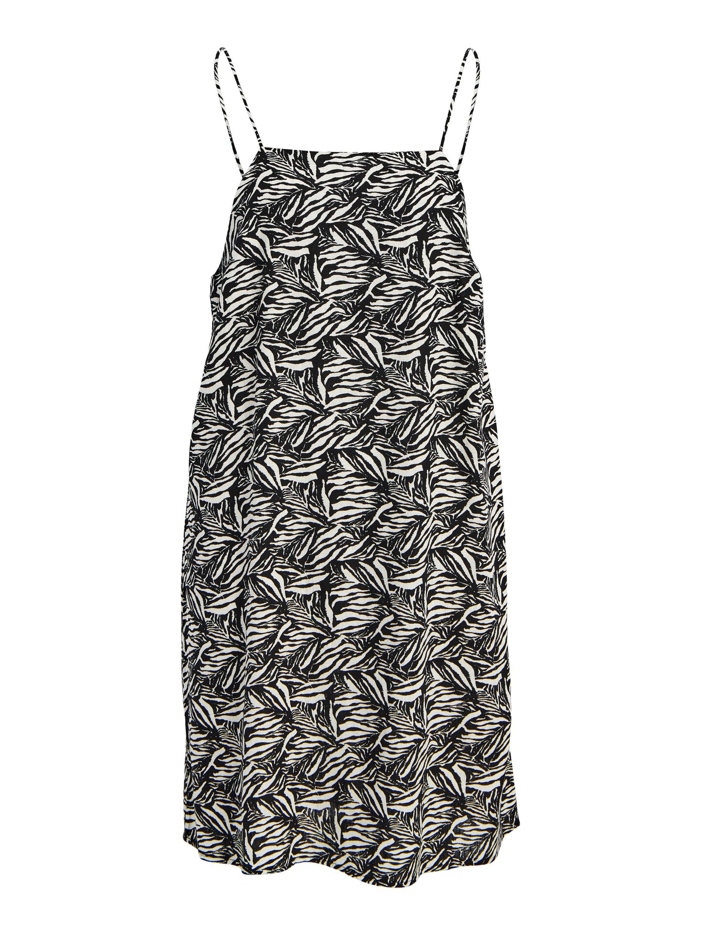 Vestido de lino mini estampado.