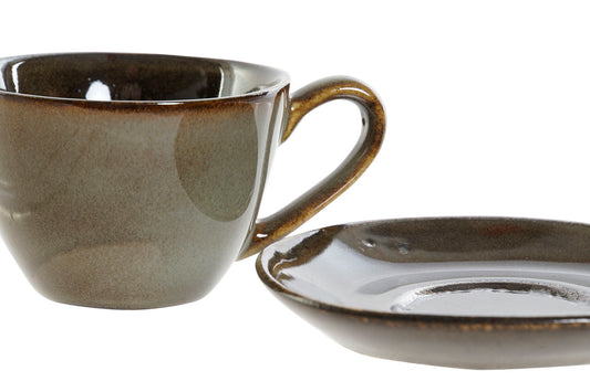 SET taza + plato verde