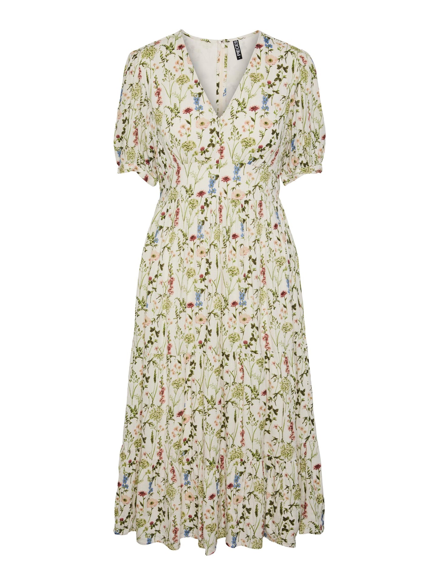 Vestido midi floral.