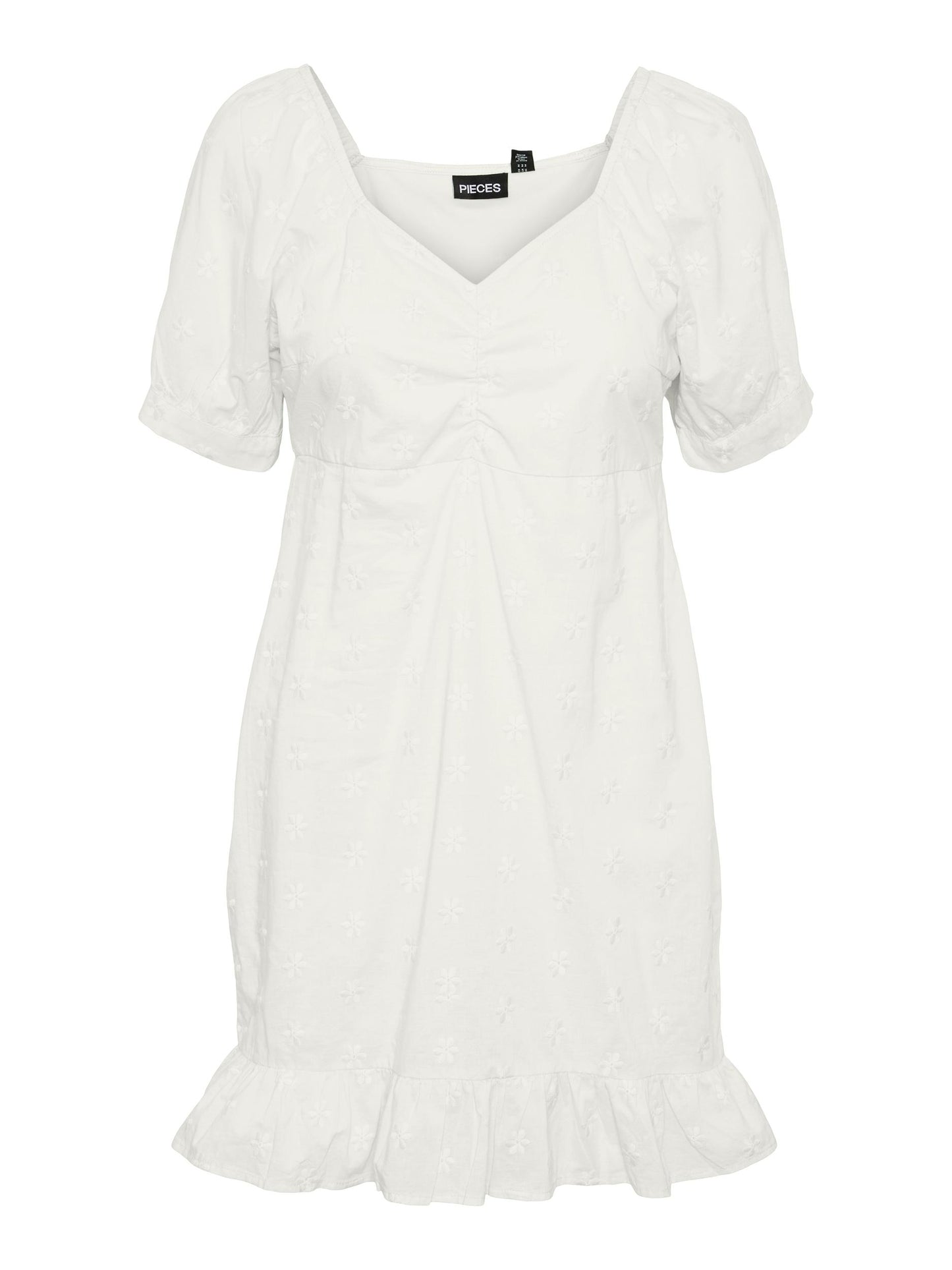 Vestido mini bordado.