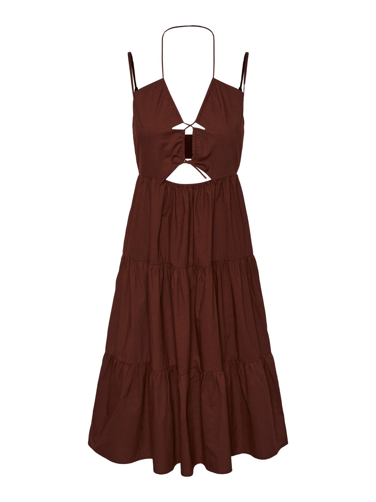 Vestido midi lazada.