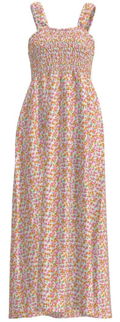 Vestido maxi estampado.