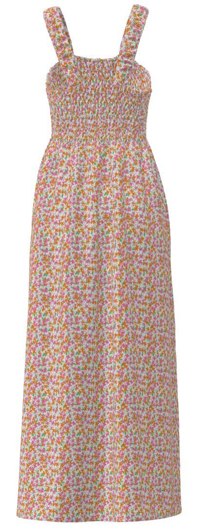 Vestido maxi estampado.