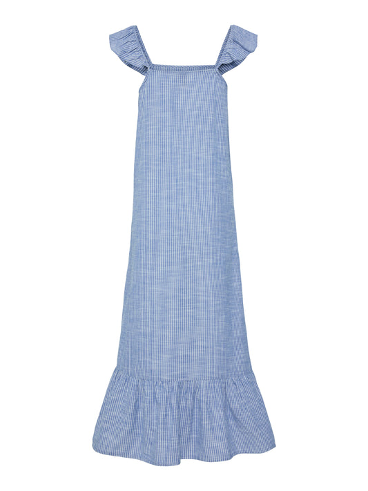 Vestido lino y algodón.