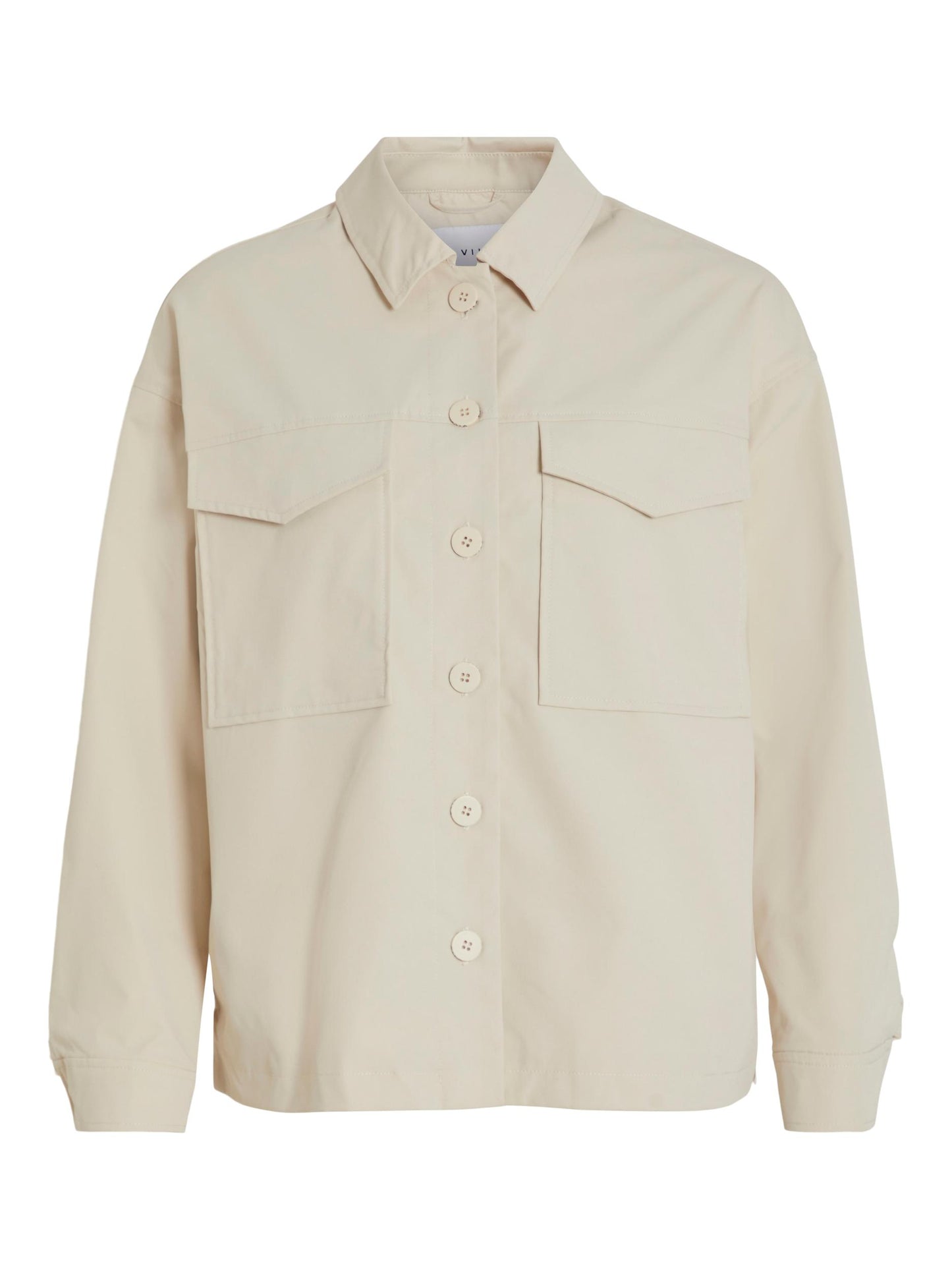 Sobrecamisa con volante trasero.