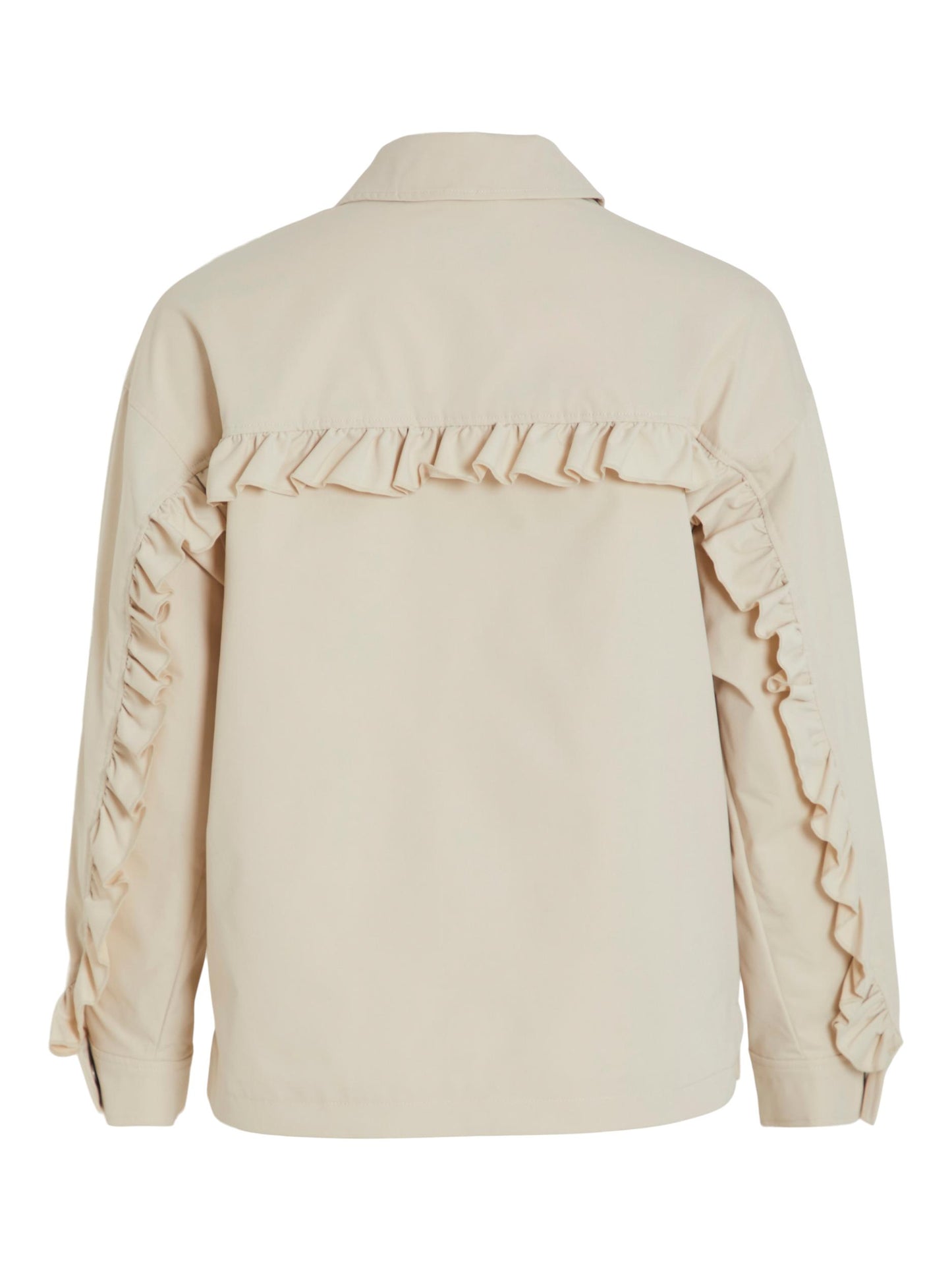 Sobrecamisa con volante trasero.