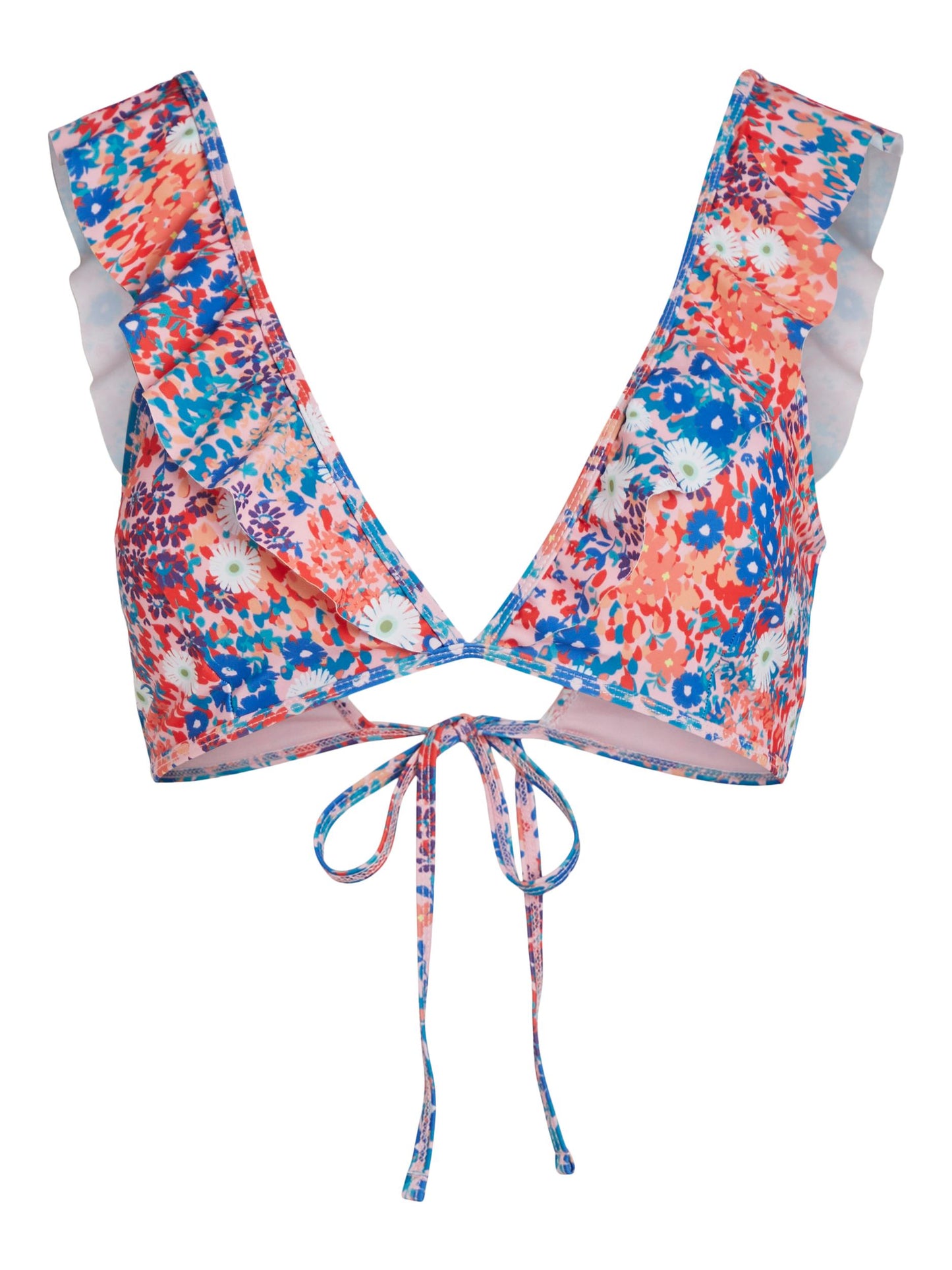 Top bikini volantes.