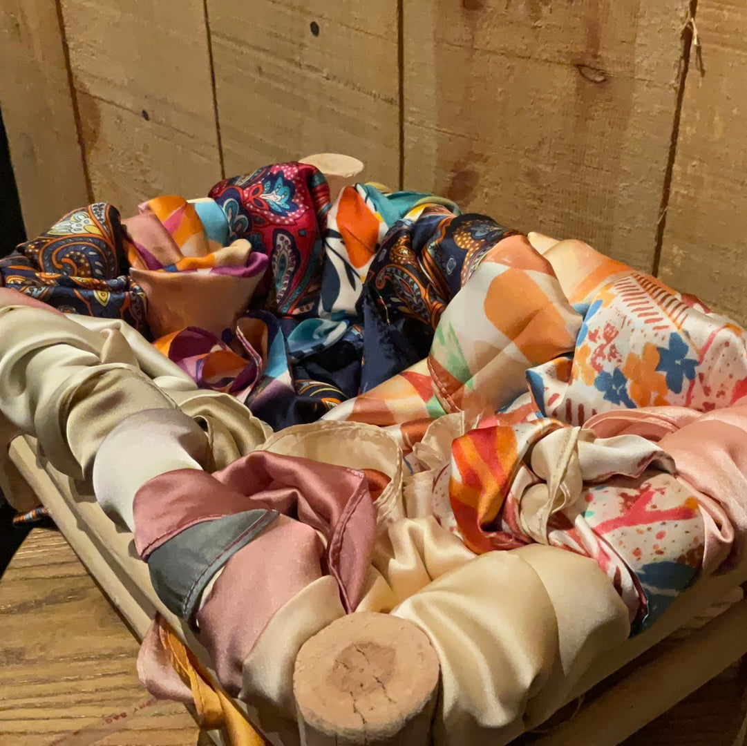 Pañuelo estampado.