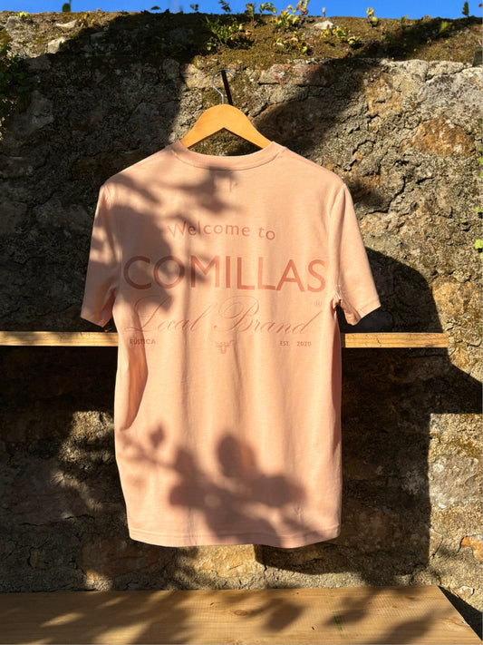 Camiseta RÚSTICA "welcome" fraiche peche.