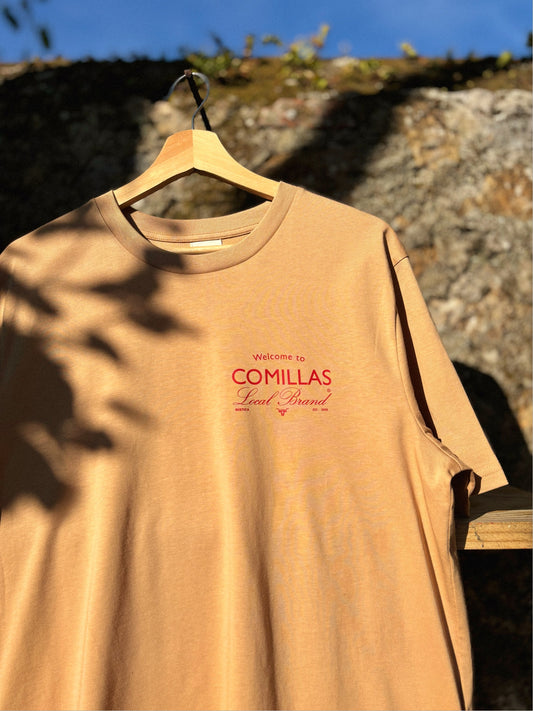 Camiseta RÚSTICA "welcome" latte.