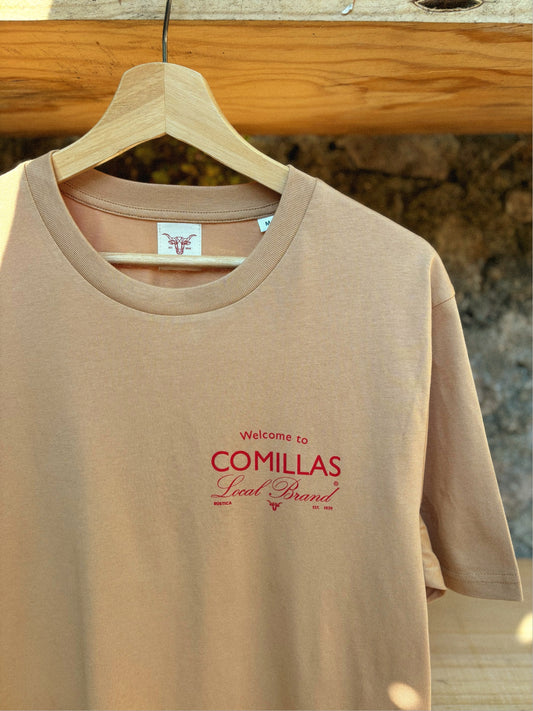 Camiseta RÚSTICA "welcome" latte.