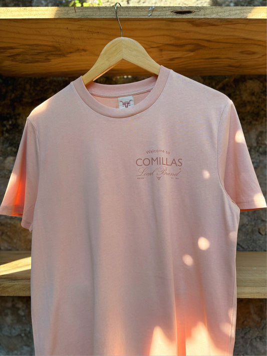 Camiseta RÚSTICA "welcome" fraiche peche.