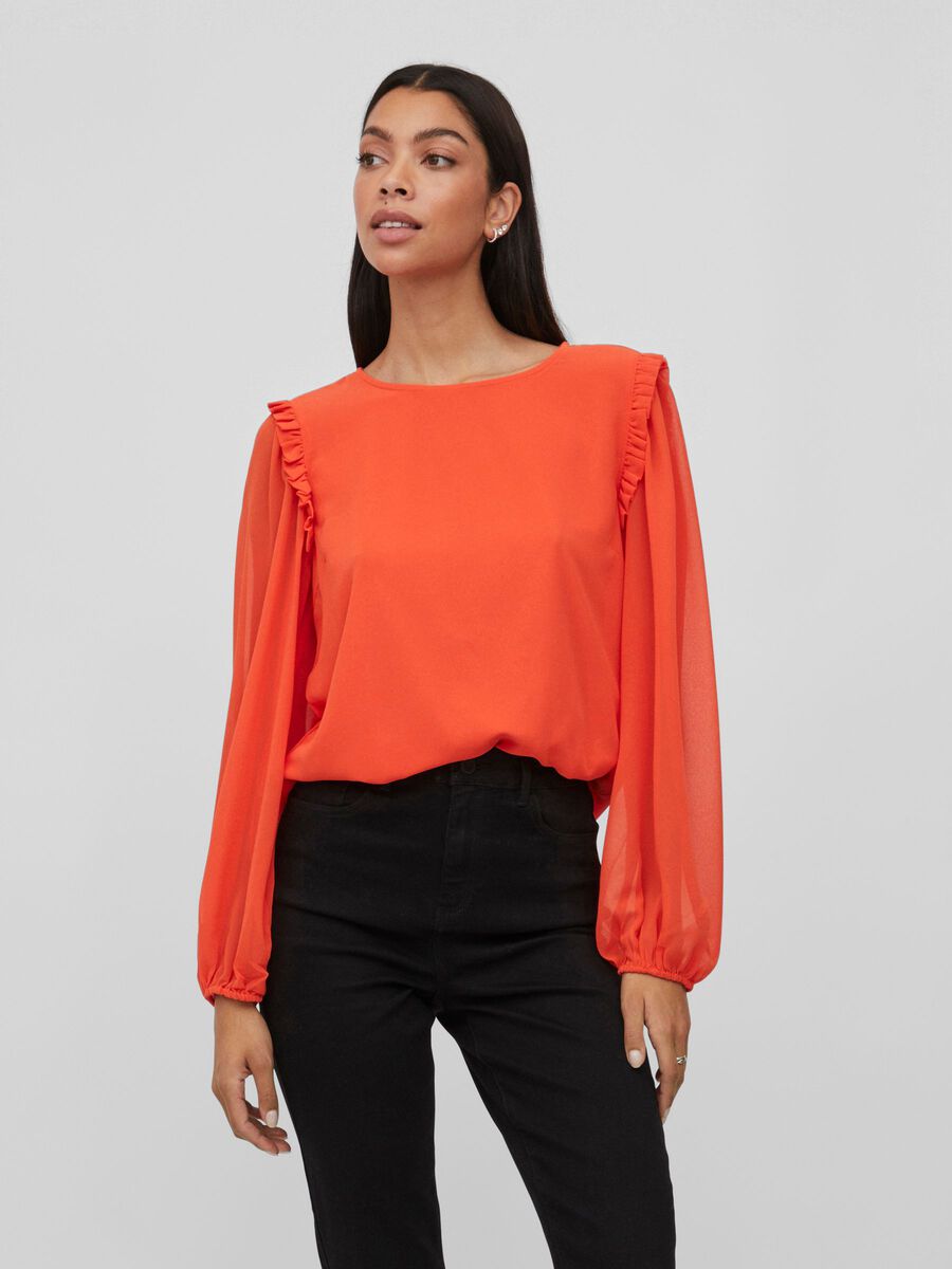 Blusa volante.