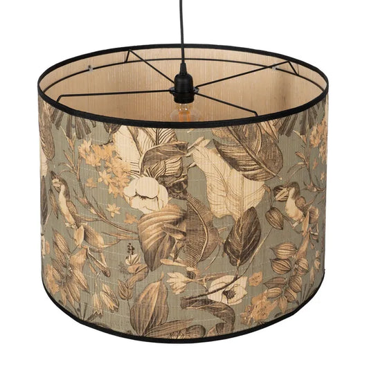 Lámpara paisaje bambú.