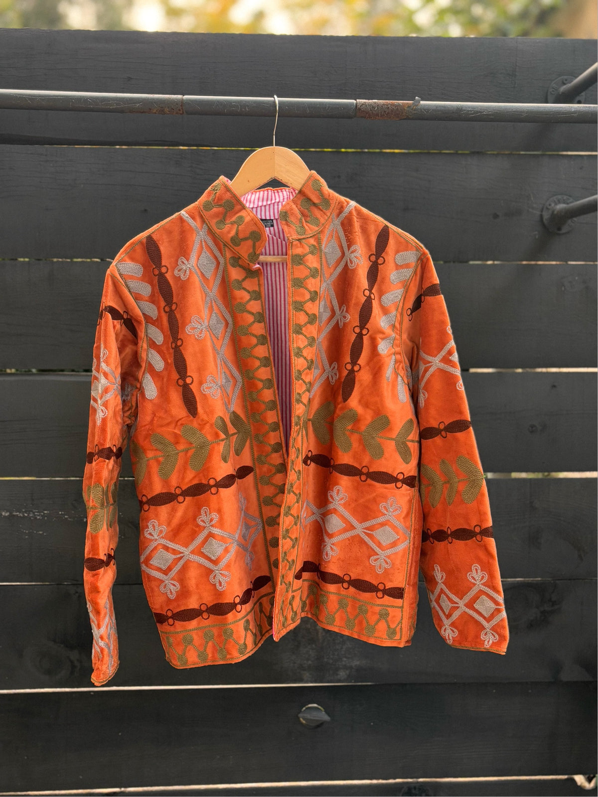 Chaqueta 100% algodón terciopelo.