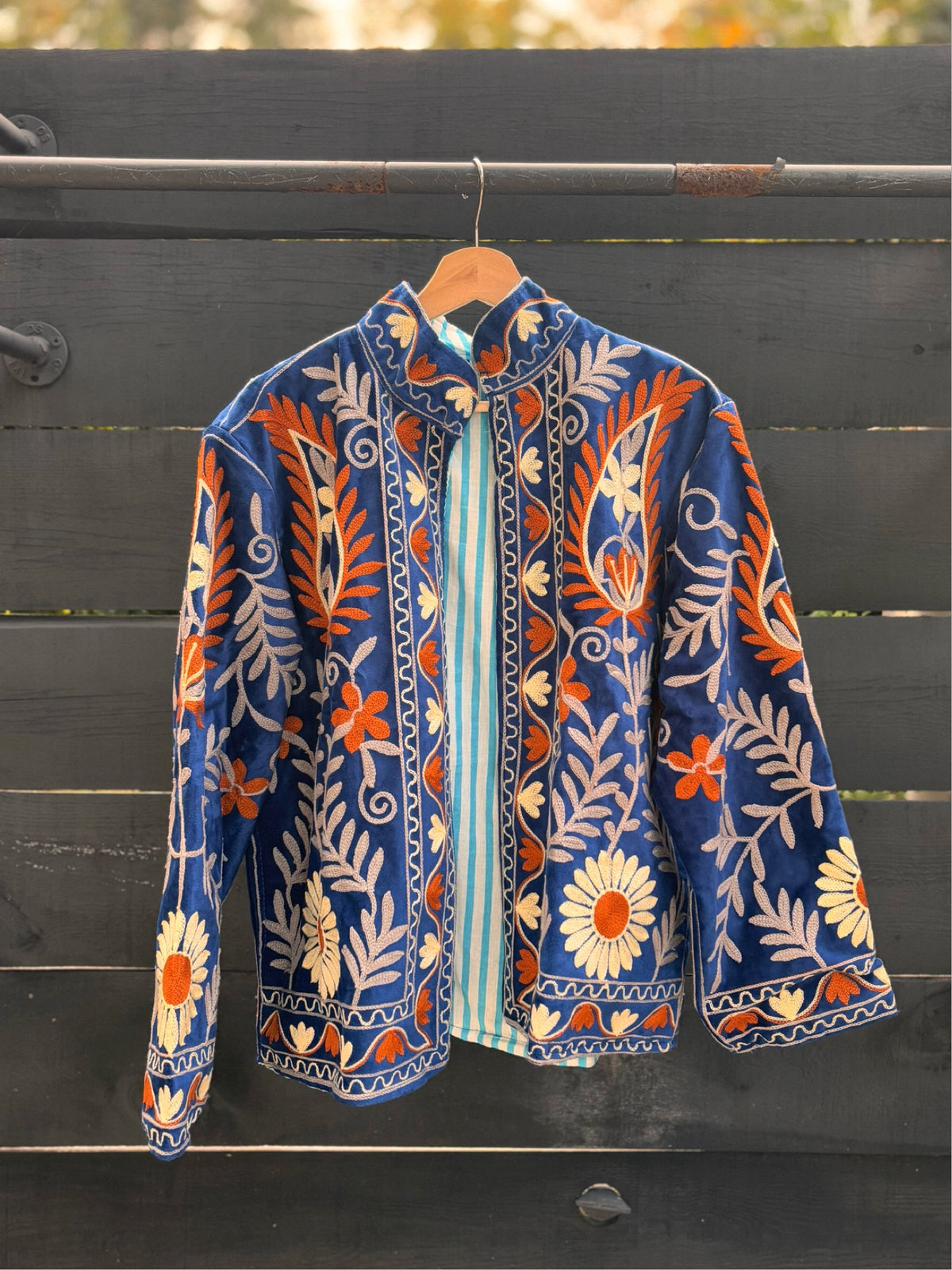 Chaqueta 100% algodón terciopelo.
