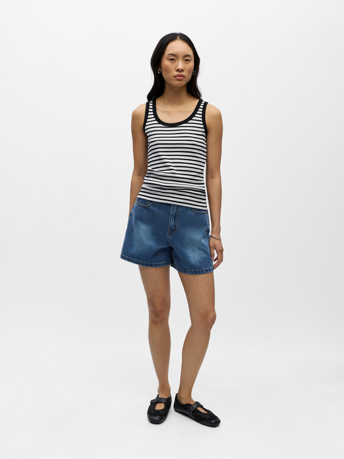 Tank top a rayas.
