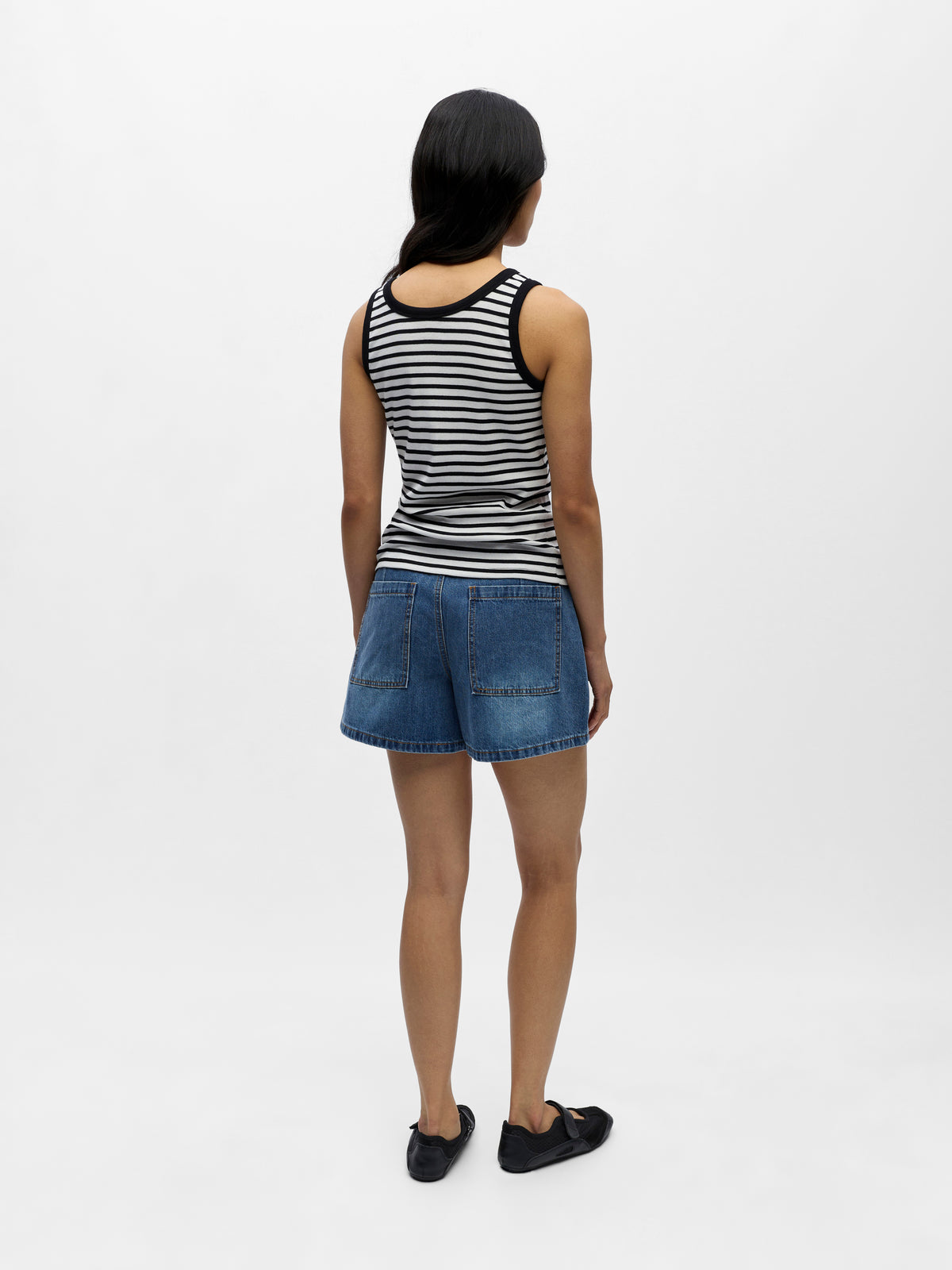 Tank top a rayas.