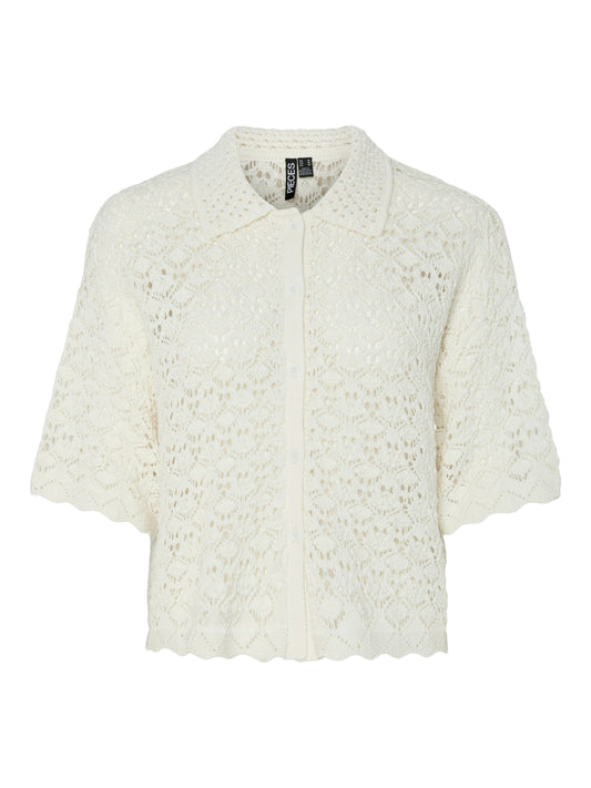 Top algodón crochet.