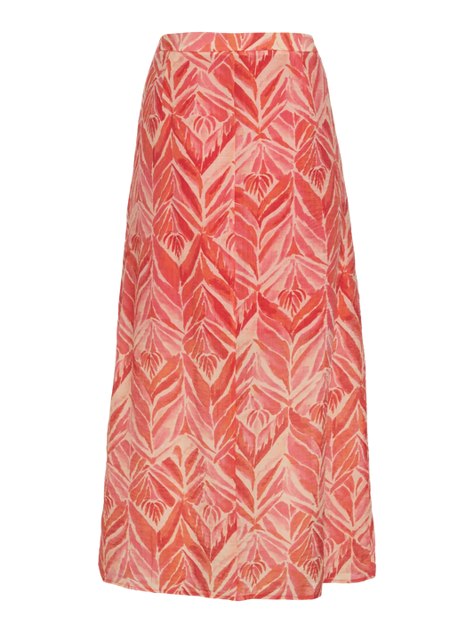 Falda estampada.