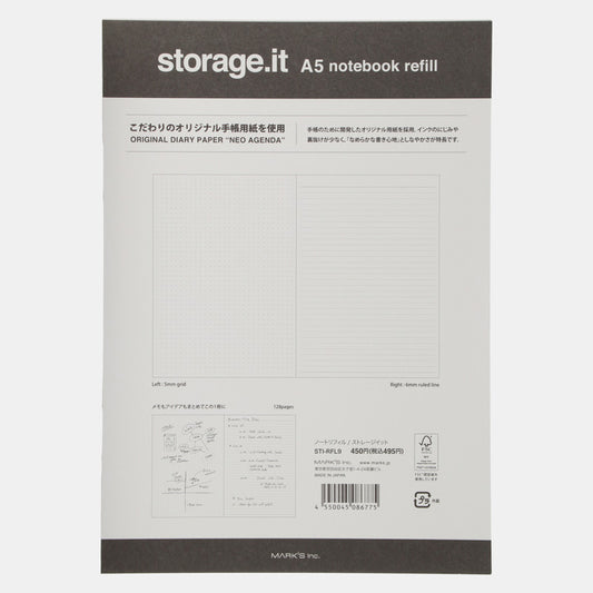 Recambio libreta A5 STORAGE.IT.