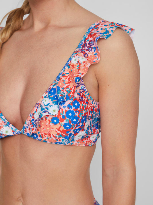 Top bikini volantes.